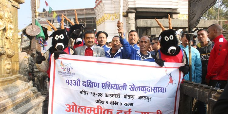 सागको ओलम्पिक टर्च ¥याली सुरु