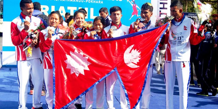 ट्राईयाथलनमा नेपाललाई २ स्वर्ण, ३ रजत र १ कास्य, मिक्स टिम रिलेमाभारतलाई स्वर्ण