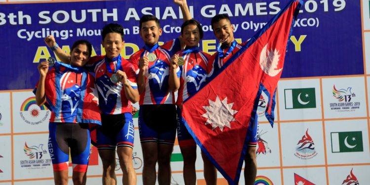 साइक्लिङ ः दोश्रो दिन पनि नेपाल दोहोरो स्वर्ण