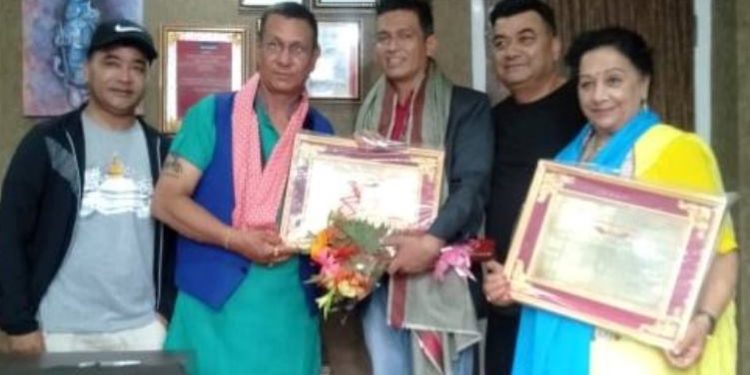 किरण केसीको जन्मदिनमा लक्ष्मी गिरी र डब्बु क्षत्रीलाई सम्मान