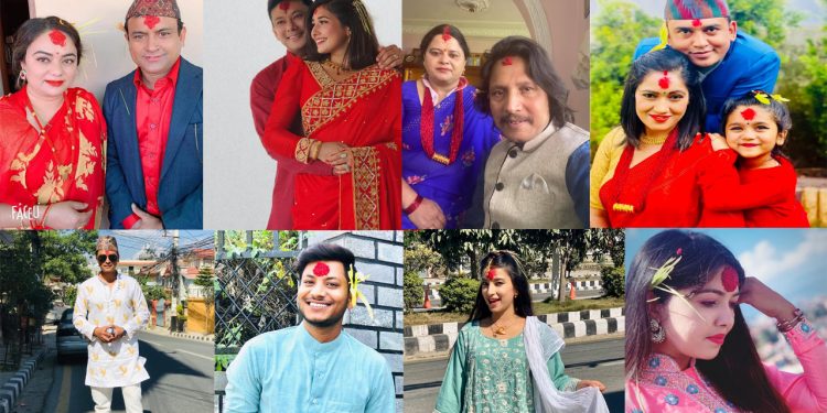 चर्चित सेलिब्रेटी तथा  कलाकारको दशैं