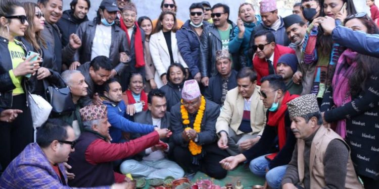 नेपाल चलचित्र कलाकार संघको भवन शिलान्यास