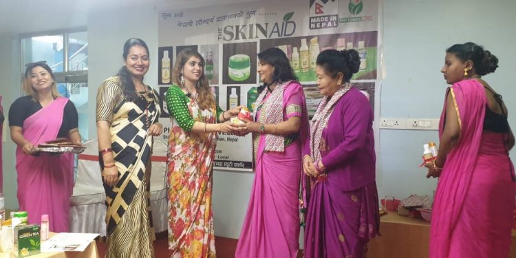 सौन्दर्य प्रसाधन “द स्किन एड” को सफ्ट लन्च बिराटनगर बाट सुरु भयो
