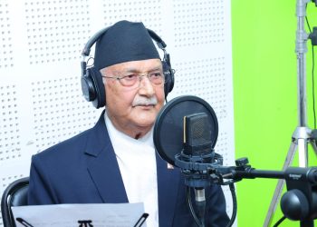 प्रधानमन्त्री ओलीले गरे ‘नमेटिने घाउ’को डबिङ,चलचित्र भाद्र ७ मा प्रदर्शन हुने