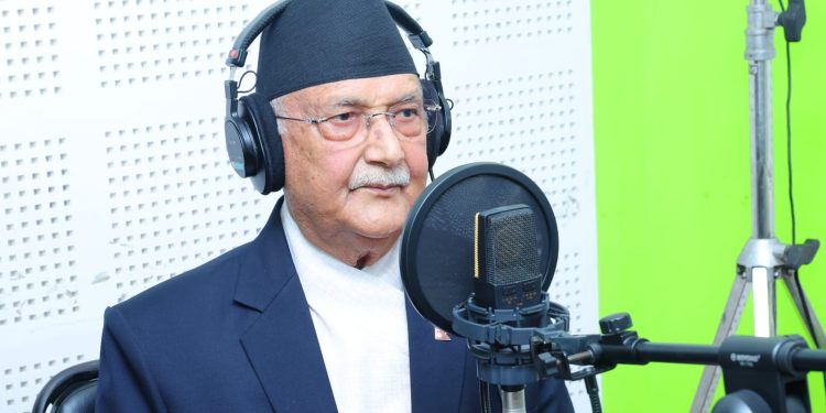 प्रधानमन्त्री ओलीले गरे ‘नमेटिने घाउ’को डबिङ,चलचित्र भाद्र ७ मा प्रदर्शन हुने